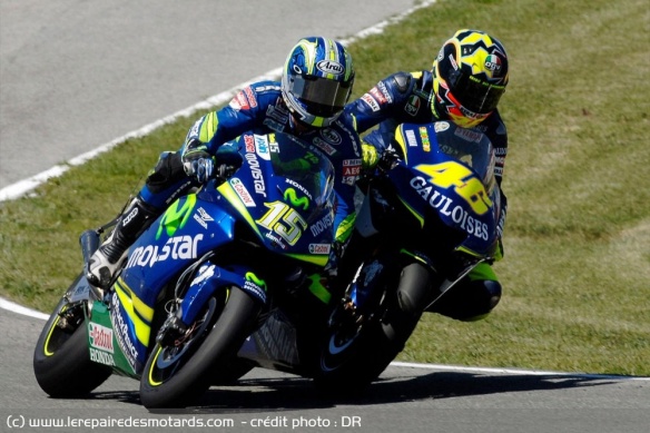 En 2005, les tensions naissent entre Gibernau et Rossi